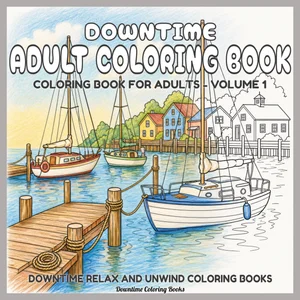 Cover of Downtime Adult Coloring Book