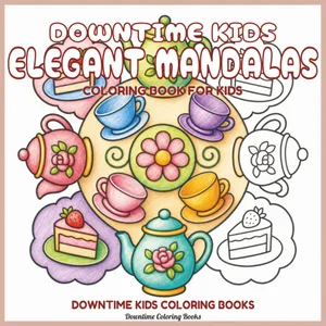 Cover of Downtime Kids Elegant Mandalas